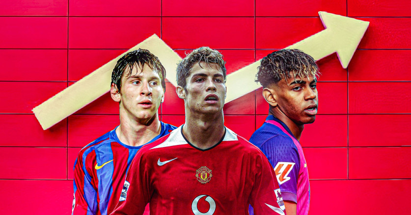 Perbandingan Statistik Lamine Yamal, Cristiano Ronaldo & Messi Setelah 100 Pertandingan