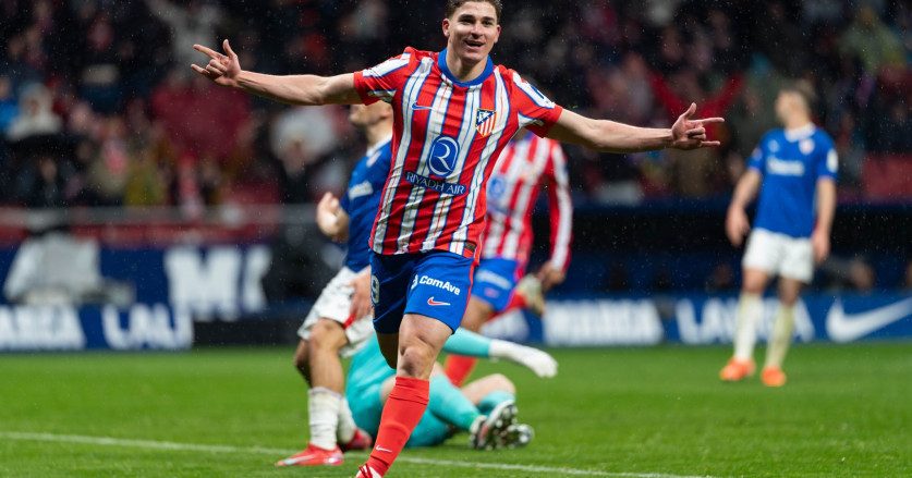 Atletico Menyeruak ke Puncak, Simeone: Julian Alvarez Seperti Luis Suarez dan David Villa