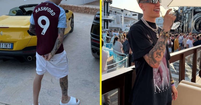 Alejandro Garnacho Kenakan Jersey Rival Man Utd Saat Liburan di Ibiza